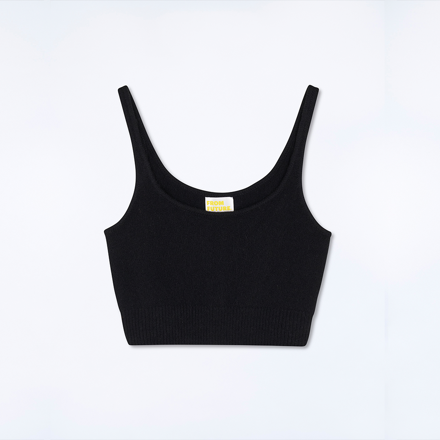 Basic Cashmere Top Black