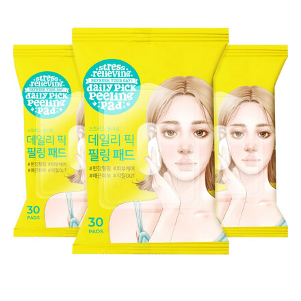 Stress Relieving Daily Pick Peeling Pads 30片 X 3个