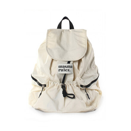 String Flap backpack_IVORY