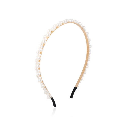 #Pearl White/캐리 펄 포인트 헤어밴드