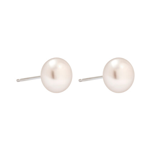 Deux.silver.133 / chubby butter ball earring (10mm)