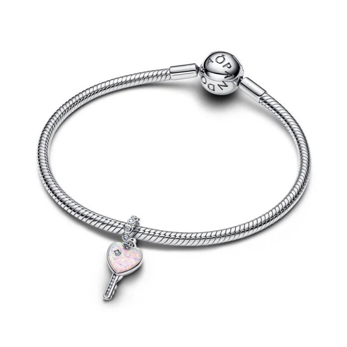 신세계인터넷면세점-판도라-bracelet-오팔러센트 하트 키 댕글 참
