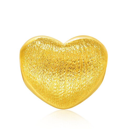 24K Gold Charm - Heart (15886) 金吊坠-心形（吊坠）