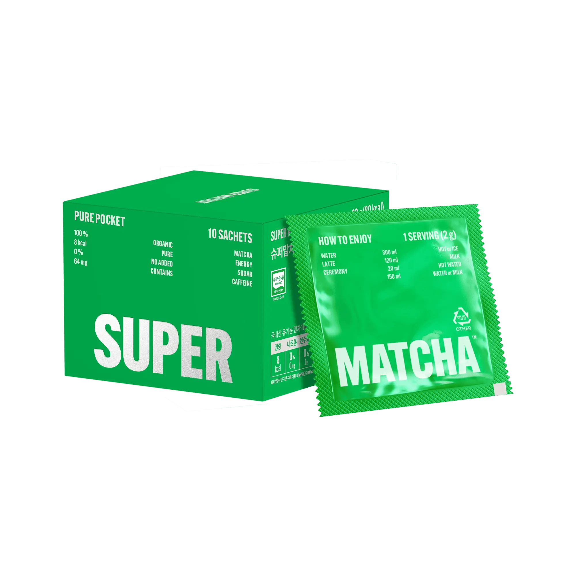 신세계인터넷면세점-슈퍼말차-tea-슈퍼말차 퓨어 포켓 (2g*10포)