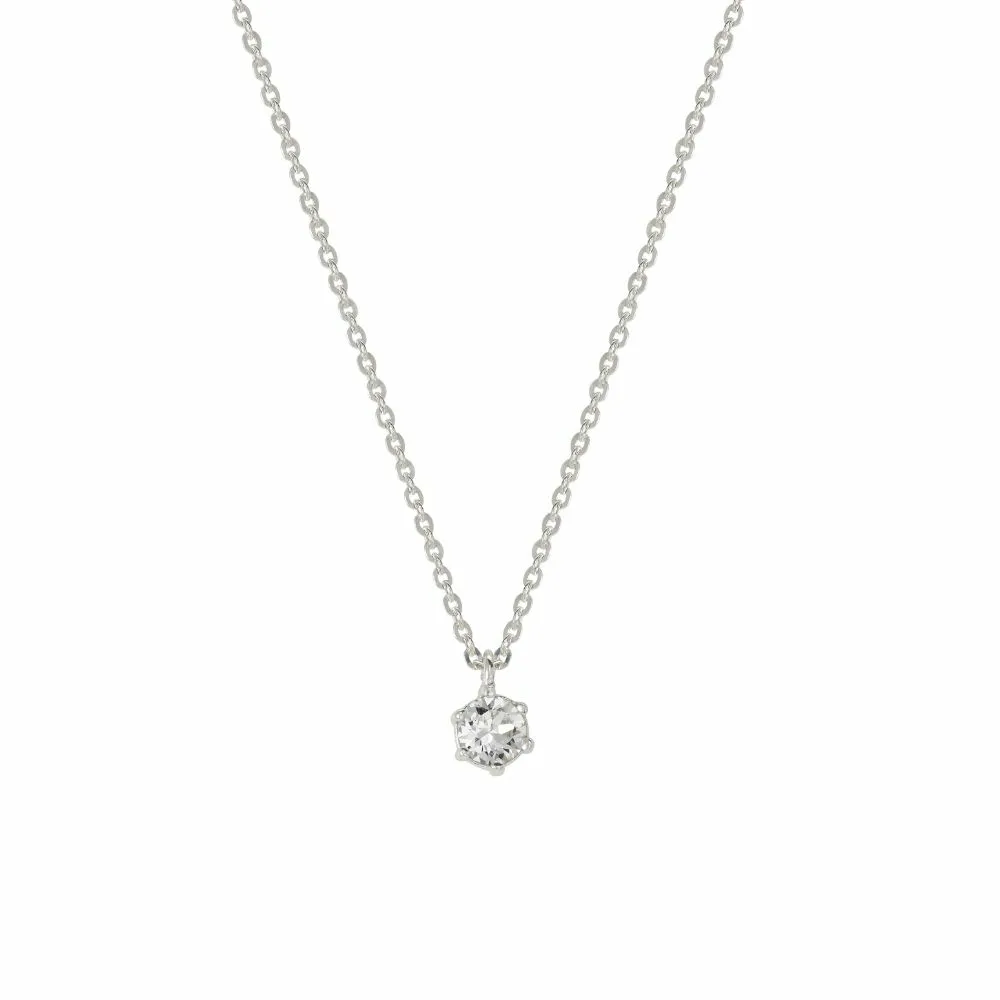 신세계인터넷면세점-폴바이스-necklace-큐빅 펜던드 목걸이 - 실버