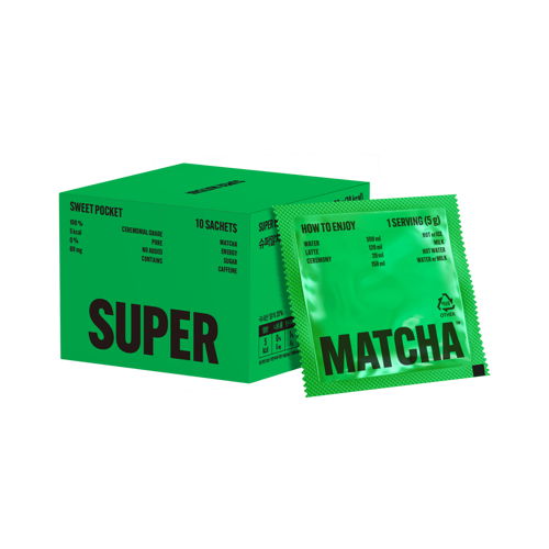 Super Matcha Sweet Pocket 10 pcs 50g （抹茶粉小包装）