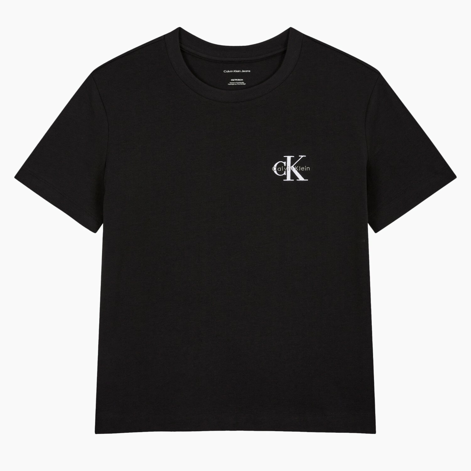 Women’s Regular Fit Small Monogram Logo Short Sleeve T-Shirt_BLACK