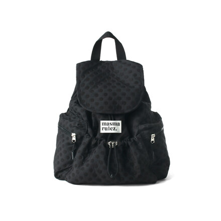 mini ver. Flap backpack_Black dot