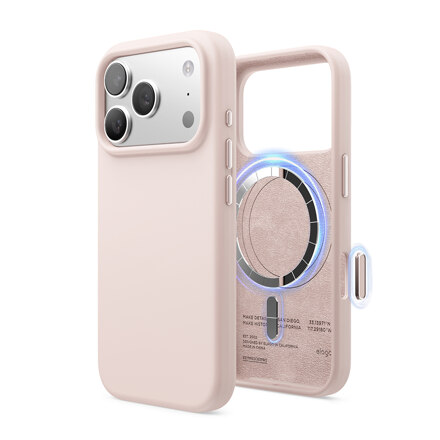 Elago iPhone 17 Pro MagSafe Silicone Case - Lovely Pink | 手机壳
