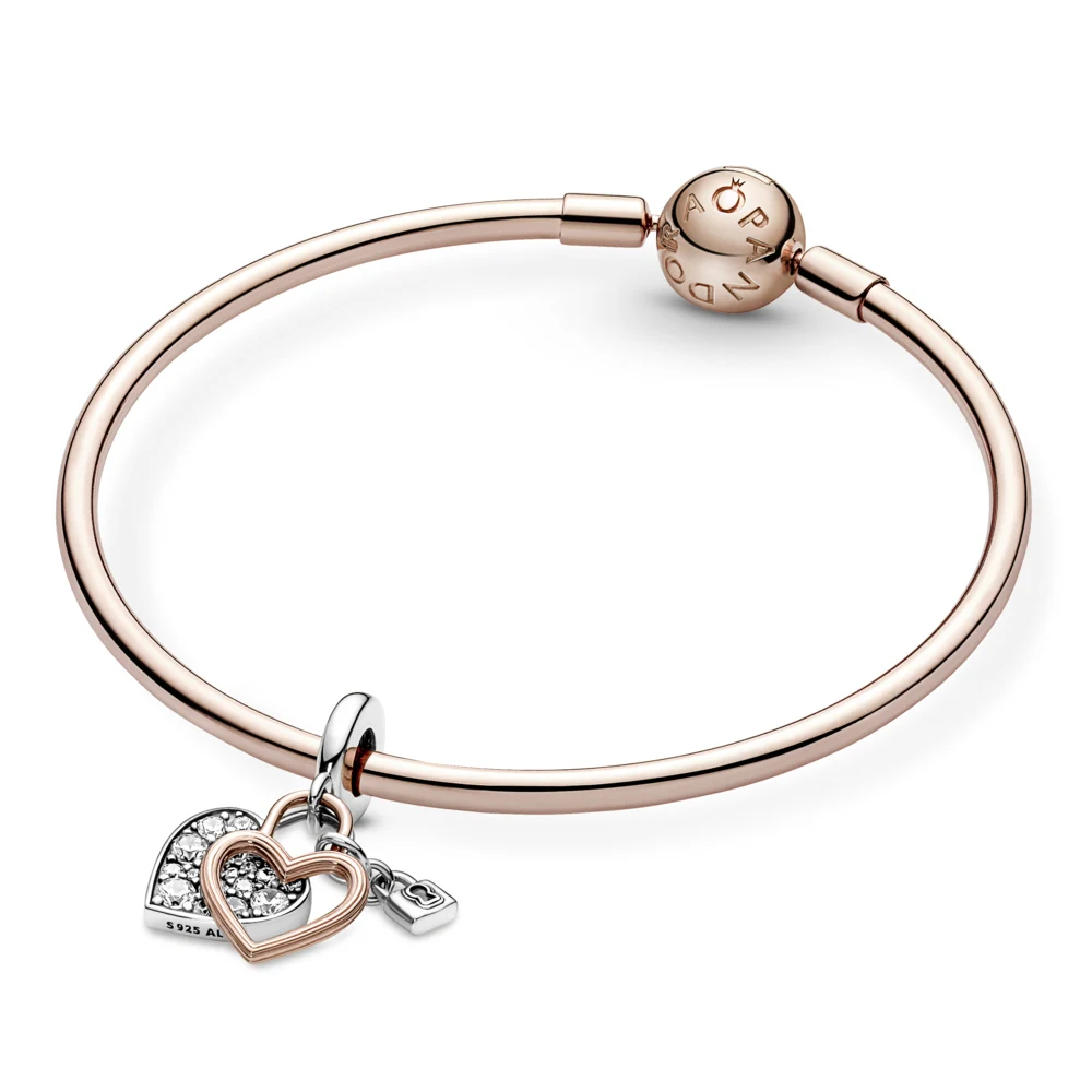 신세계인터넷면세점-판도라-bracelet-하트 패들락 더블 댕글 참