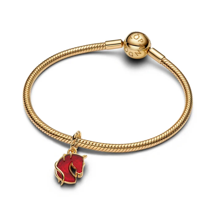 신세계인터넷면세점-판도라-bracelet-레드 파이어 홀스 무라노 글라스 댕글 참