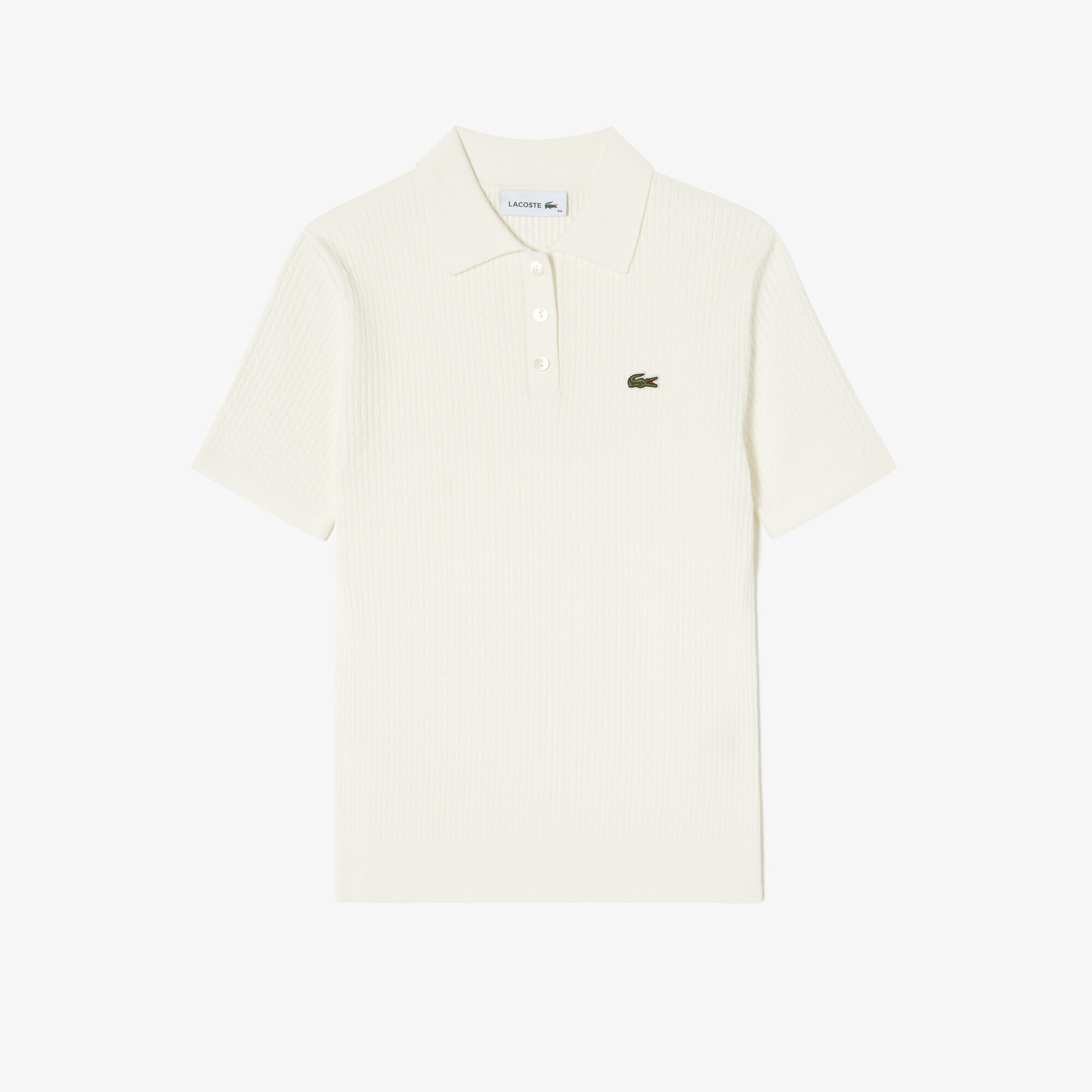 Cable Short Sleeve Sweater Polo (针织短袖马球衫)