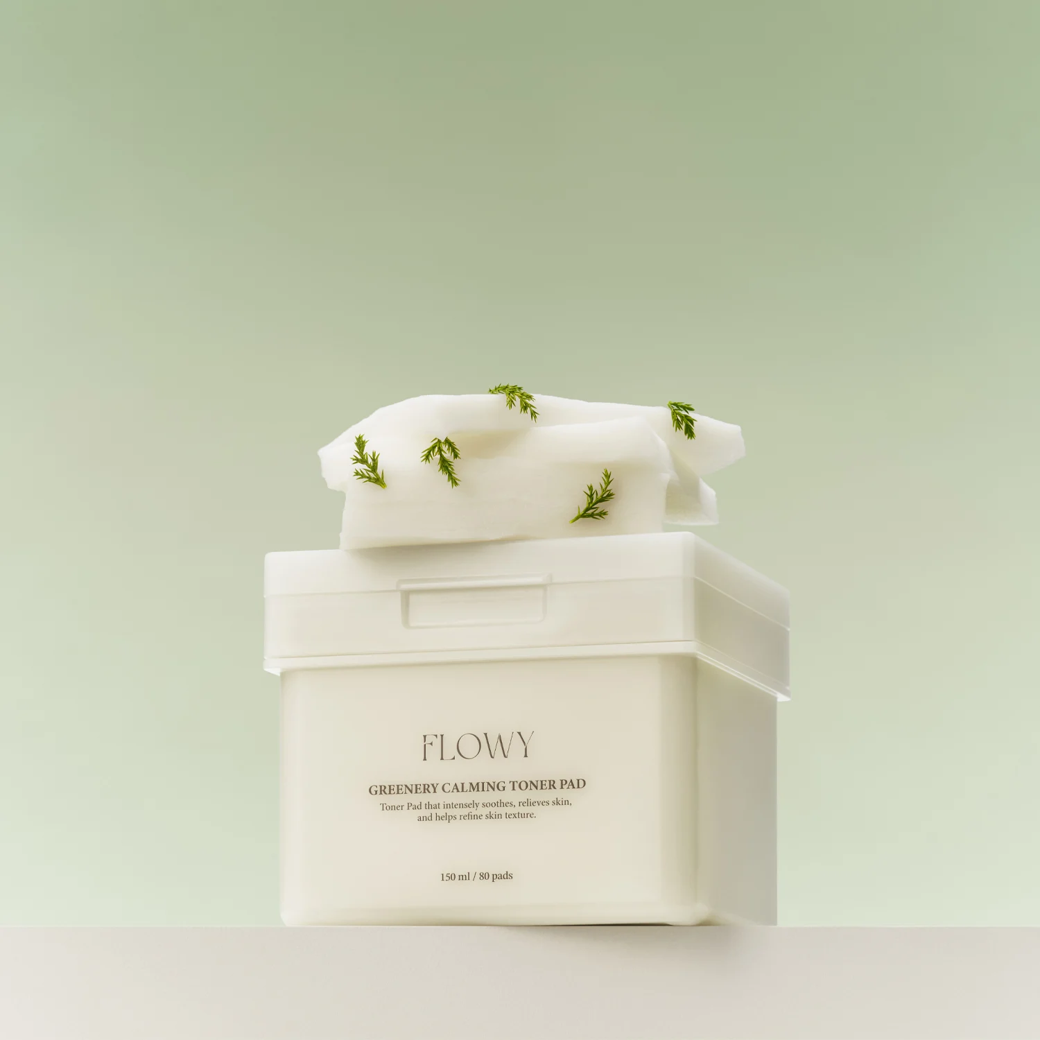신세계인터넷면세점-플로위-FacialCare-그리너리 카밍 토너 패드 80매