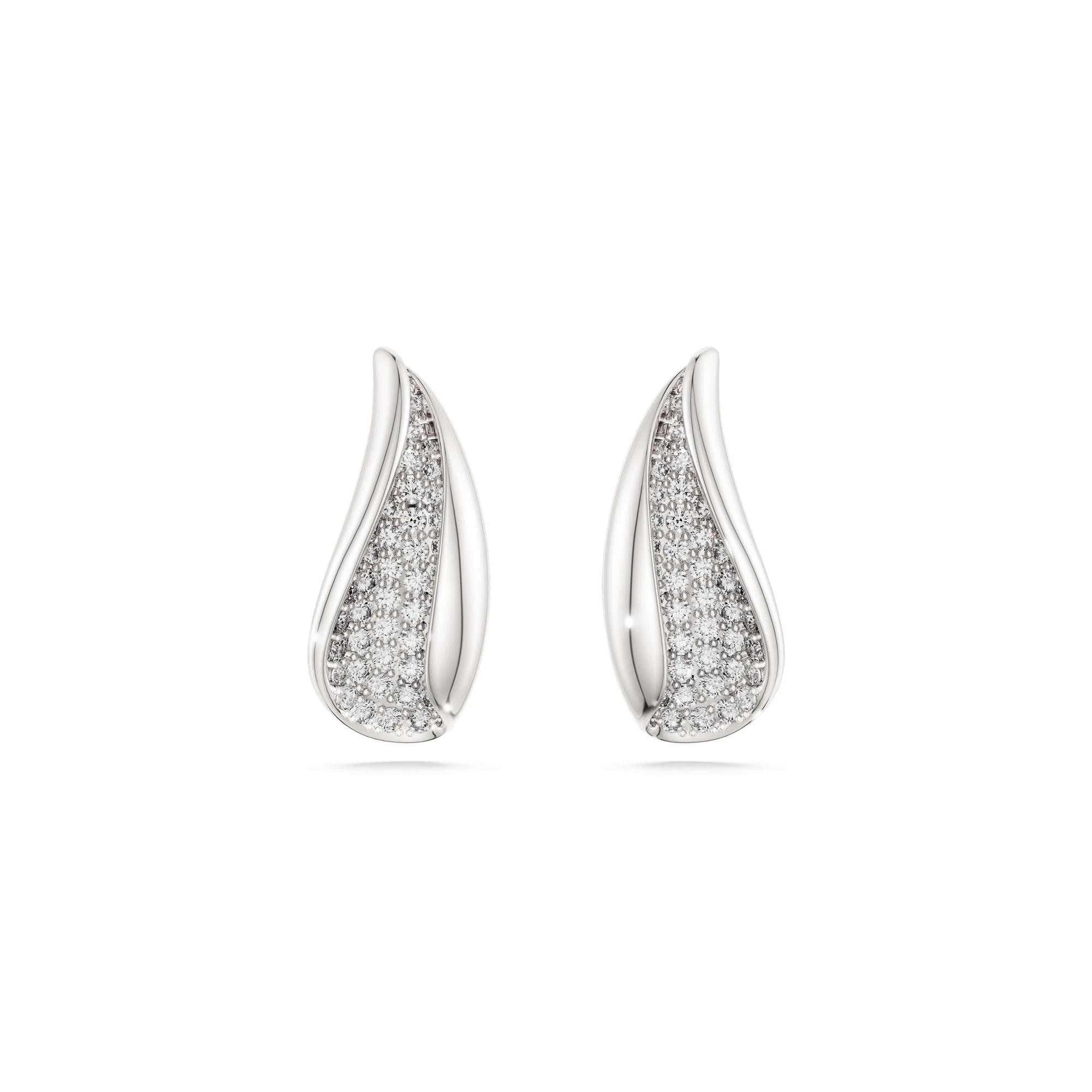 신세계인터넷면세점-스와로브스키-earring-Classica 드롭 이어링, 라운드 컷, 화이트, 스털링 실버