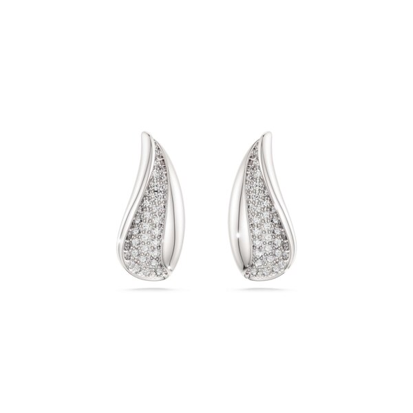 신세계인터넷면세점-스와로브스키-earring-Classica 드롭 이어링, 라운드 컷, 화이트, 스털링 실버