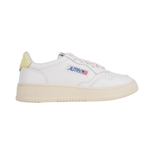 AUTRY_Medalist Low Sneakers in Leather_YELLOW-W