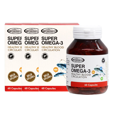 SUPER OMEGA-3 超级欧米伽-3 3盒装(60粒胶囊,3个月用量)