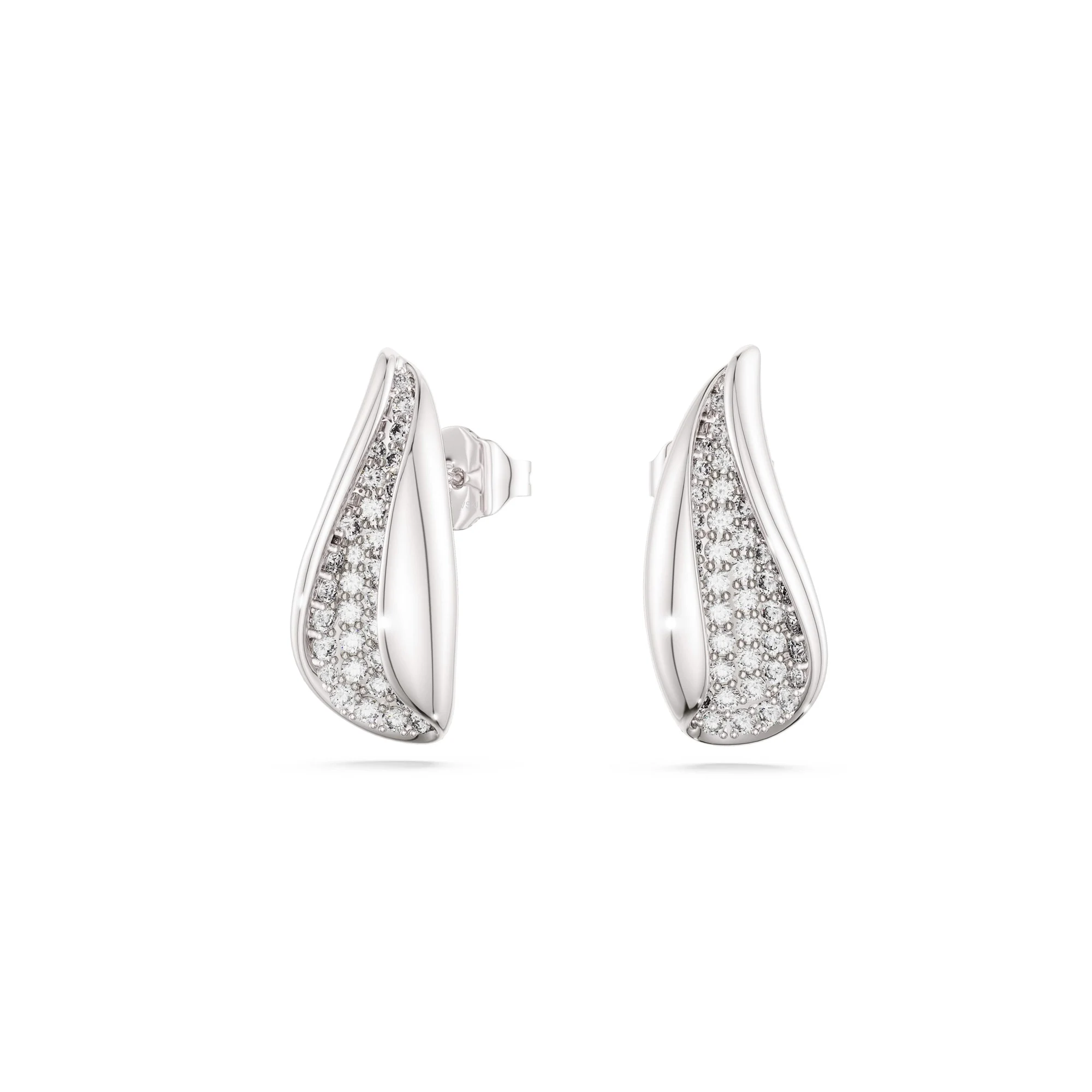 신세계인터넷면세점-스와로브스키-earring-Classica 드롭 이어링, 라운드 컷, 화이트, 스털링 실버