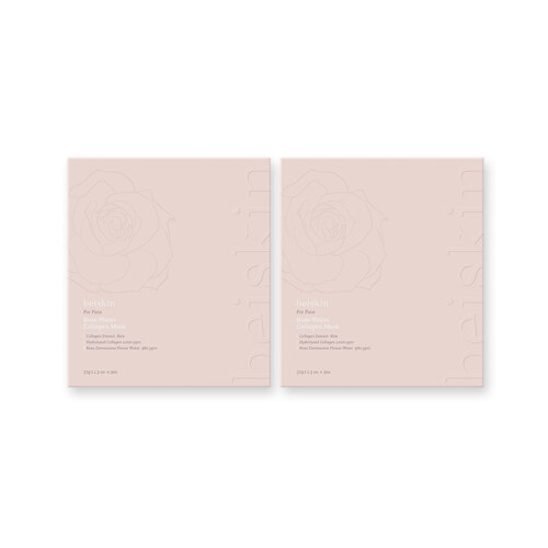 [Shinsegae Exclusive] Rose Water Collagen Mask 1+1 [37g x 10ea] [[新世界独家] 玫瑰水胶原蛋白面膜套装]