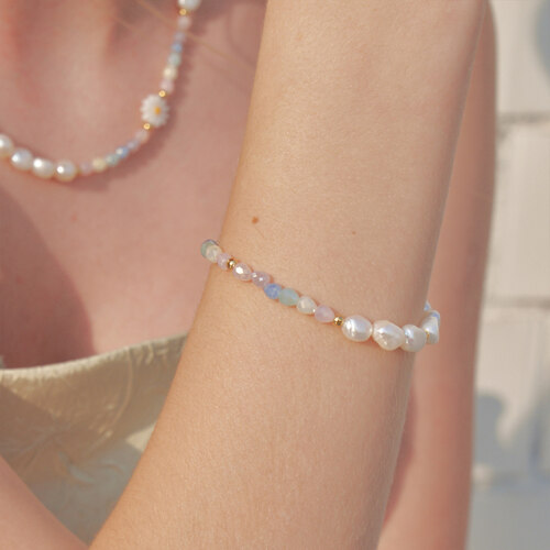 [aespa刘知珉（KARINA）同款]pastel moment daisy bracelet 手链