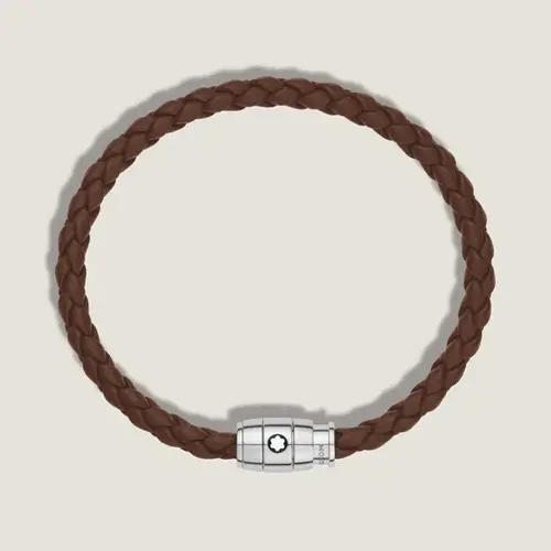 신세계인터넷면세점-몽블랑-bracelet-136001 미디움 소프트 레더 포브 브라운 브레이슬릿