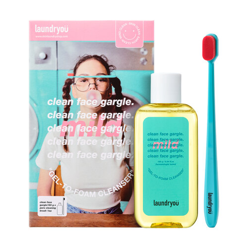 Clean Face Gargle Mild Gel To Foam Cleanser Special Set