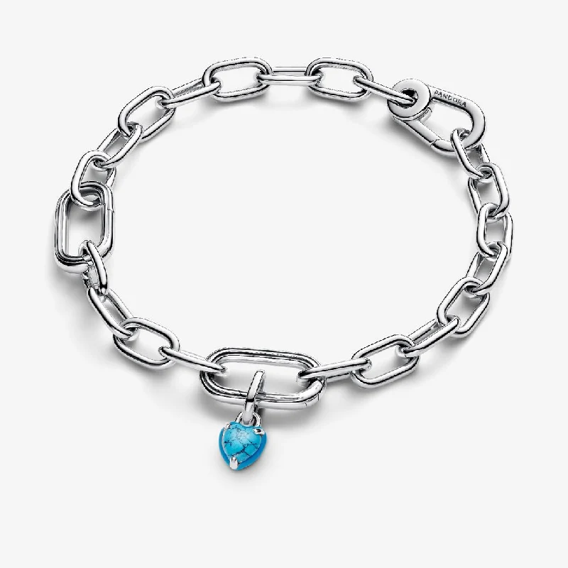 신세계인터넷면세점-판도라-bracelet-터쿼이즈 컬러드 하트 미니 댕글 참
