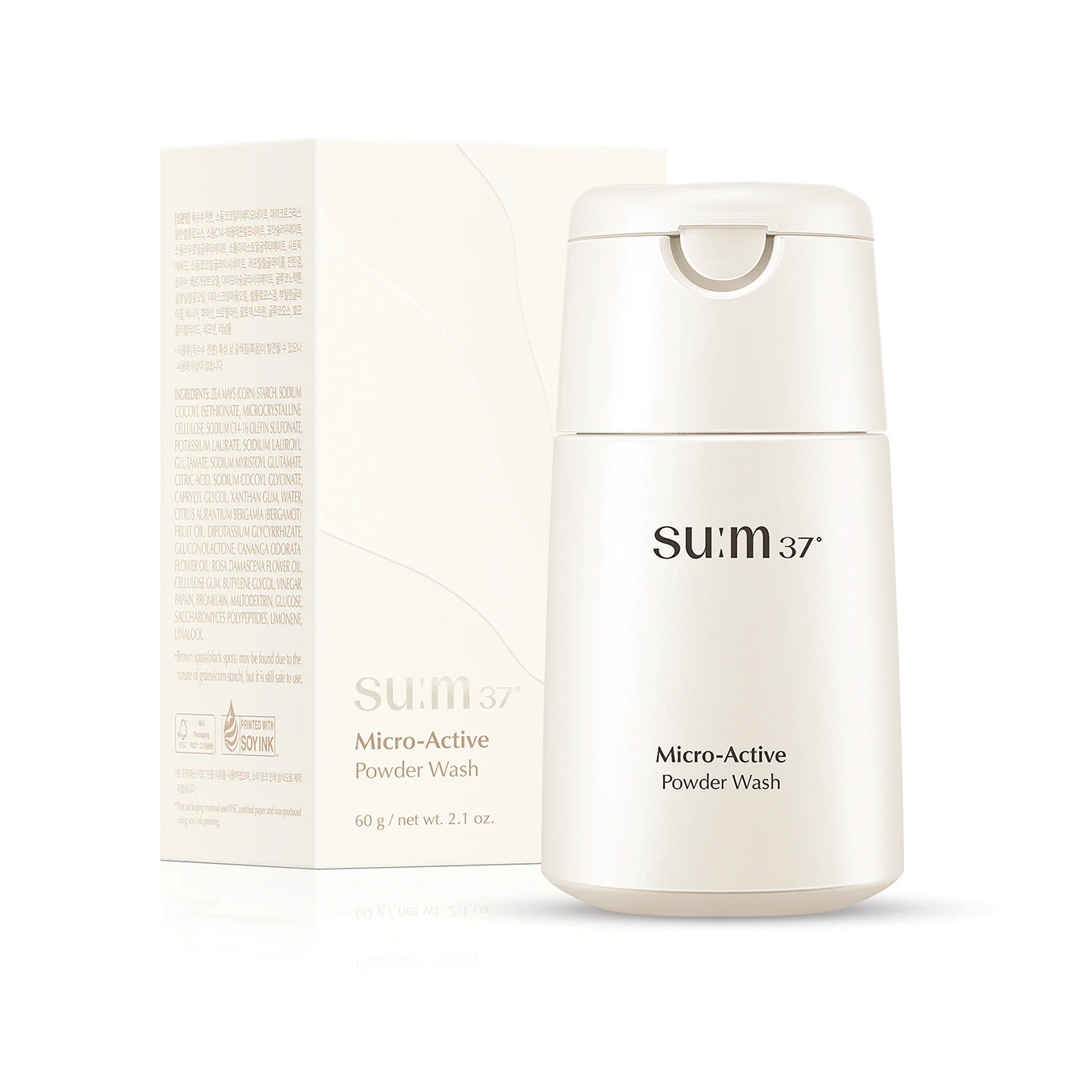 신세계인터넷면세점-숨37°-Cleansers-마이크로 액티브 파우더워시 60g