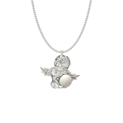 pearl angel necklace