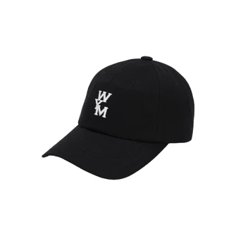 BLACK LOGO BALL CAP