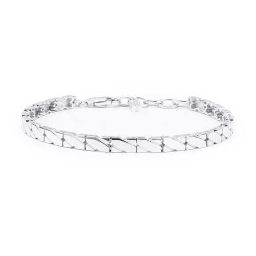 SA24D19F Silver Bracelet