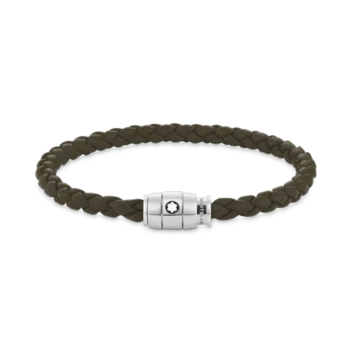 신세계인터넷면세점-몽블랑-bracelet-136004 카키 소프트 레더 미디움 브레이슬릿