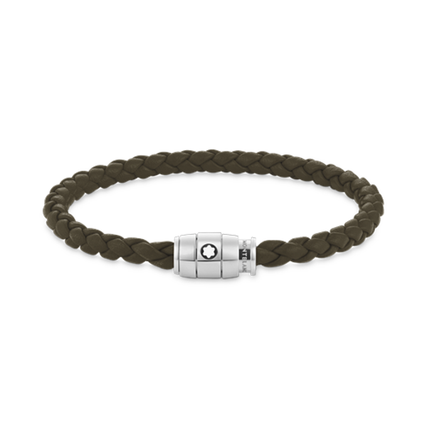 신세계인터넷면세점-몽블랑-bracelet-136004 카키 소프트 레더 미디움 브레이슬릿