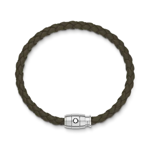신세계인터넷면세점-몽블랑-bracelet-136004 카키 소프트 레더 미디움 브레이슬릿