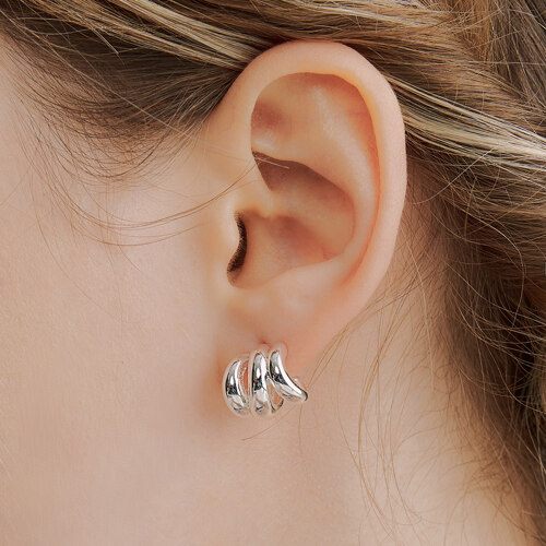 [裴秀智, 金泰妍 同款]lilies earring : White