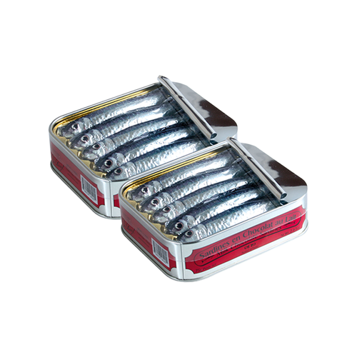 韩际新世界网上免税店-CLUIZEL PARIS--sardines en chocolat can duo 巧克力