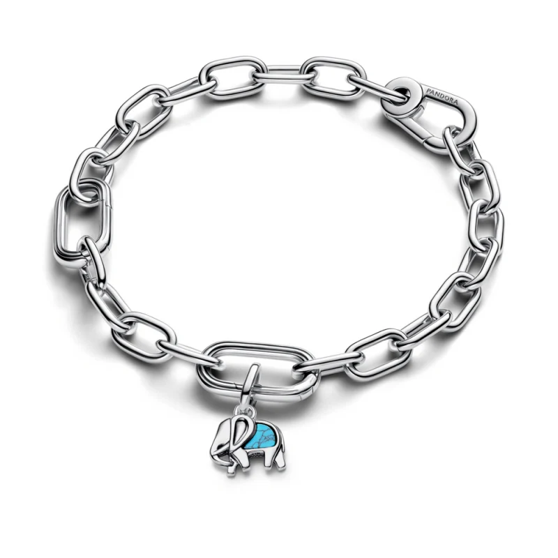 신세계인터넷면세점-판도라-bracelet-터쿼이즈 컬러드 엘리펀트 미니 댕글 참