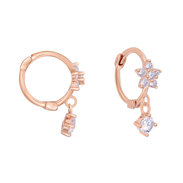 신세계인터넷면세점-헤스티아-earring-스윗 플라워 원터치 실버 귀걸이