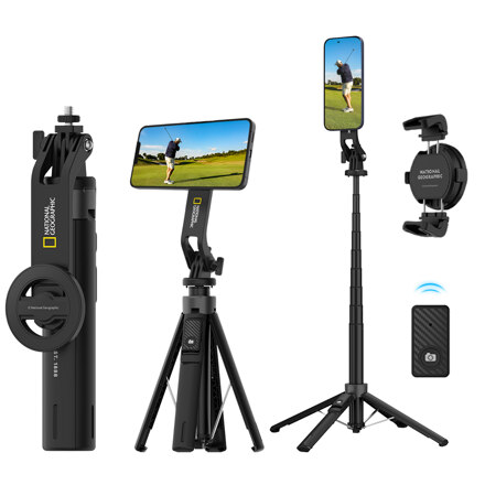 MagSafe Tripod Selfie Stick (2-in-1), (Includes Mobile Holder / 8-Step Adjustment) 1.35m