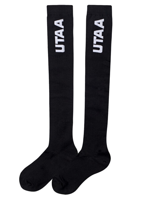 韩际新世界网上免税店-UTAA GOLF-鞋-UC0GSF153_BK_F UTAA Logo Knee Socks : Black 袜子