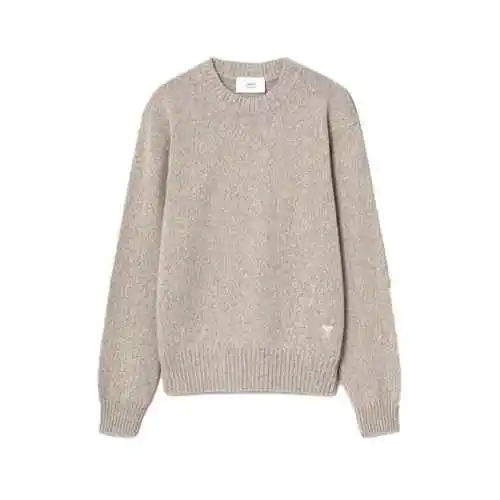 韩际新世界网上免税店-AMI-服饰-(UNISEX) CREWNECK ADC SWEATER HKS127.005 (CHAMPAGNE)