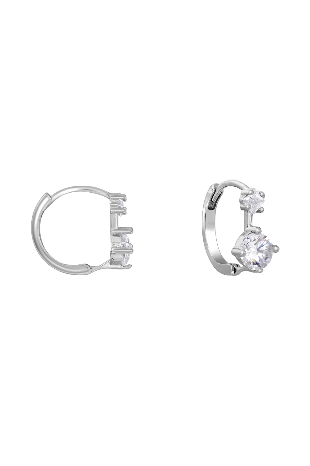 신세계인터넷면세점-헤스티아-earring-스노우 플라워 원터치 실버 귀걸이