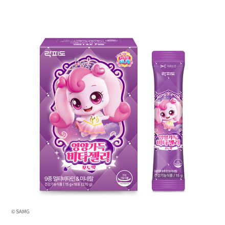 락피도 영양가득 비타젤리 포도맛(18포)