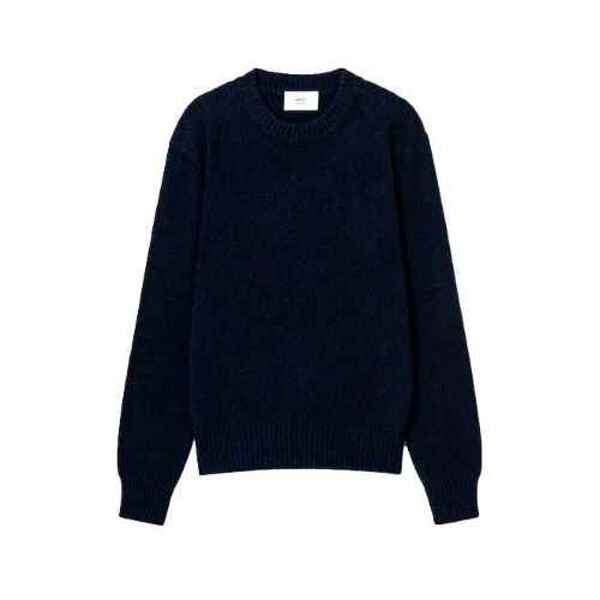 韩际新世界网上免税店-AMI-服饰-(UNISEX) CREWNECK ADC SWEATER HKS127.005 (NIGHT BLUE)