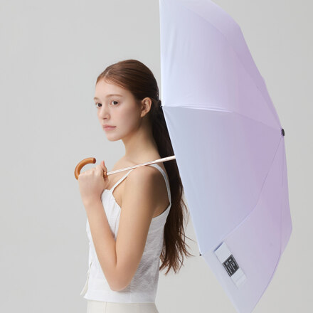 700 WOOD HANDLE 3-FOLD UV UMBRELLA AVARA_VIOLET 晴雨伞