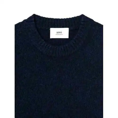 韩际新世界网上免税店-AMI-服饰-(UNISEX) CREWNECK ADC SWEATER HKS127.005 (NIGHT BLUE)