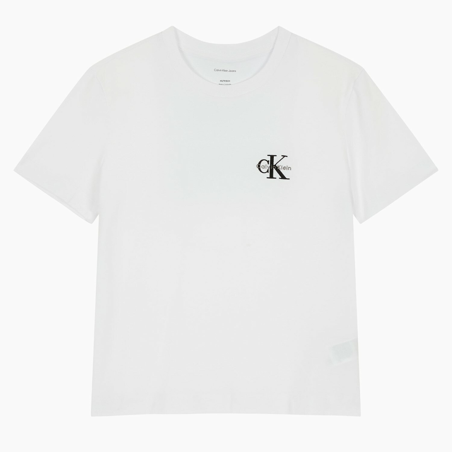 Women’s Regular Fit Small Monogram Logo Short Sleeve T-Shirt_BRILLIANT WHITE