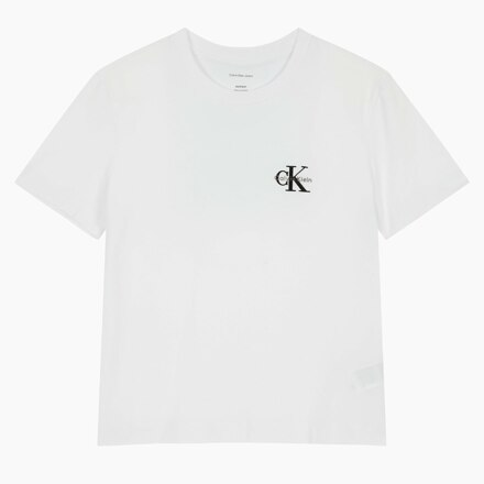 Women’s Regular Fit Small Monogram Logo Short Sleeve T-Shirt_BRILLIANT WHITE