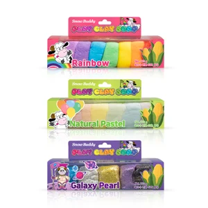 플레이 클레이솝 3종 세트, 630g (레인보우+내추럴파스텔+갤럭시펄)