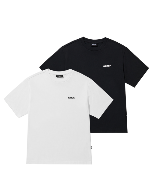 韩际新世界网上免税店-NERDY-服饰-ESSENTIAL S/S T-SHIRT 2PACK(23SS)_MULTI